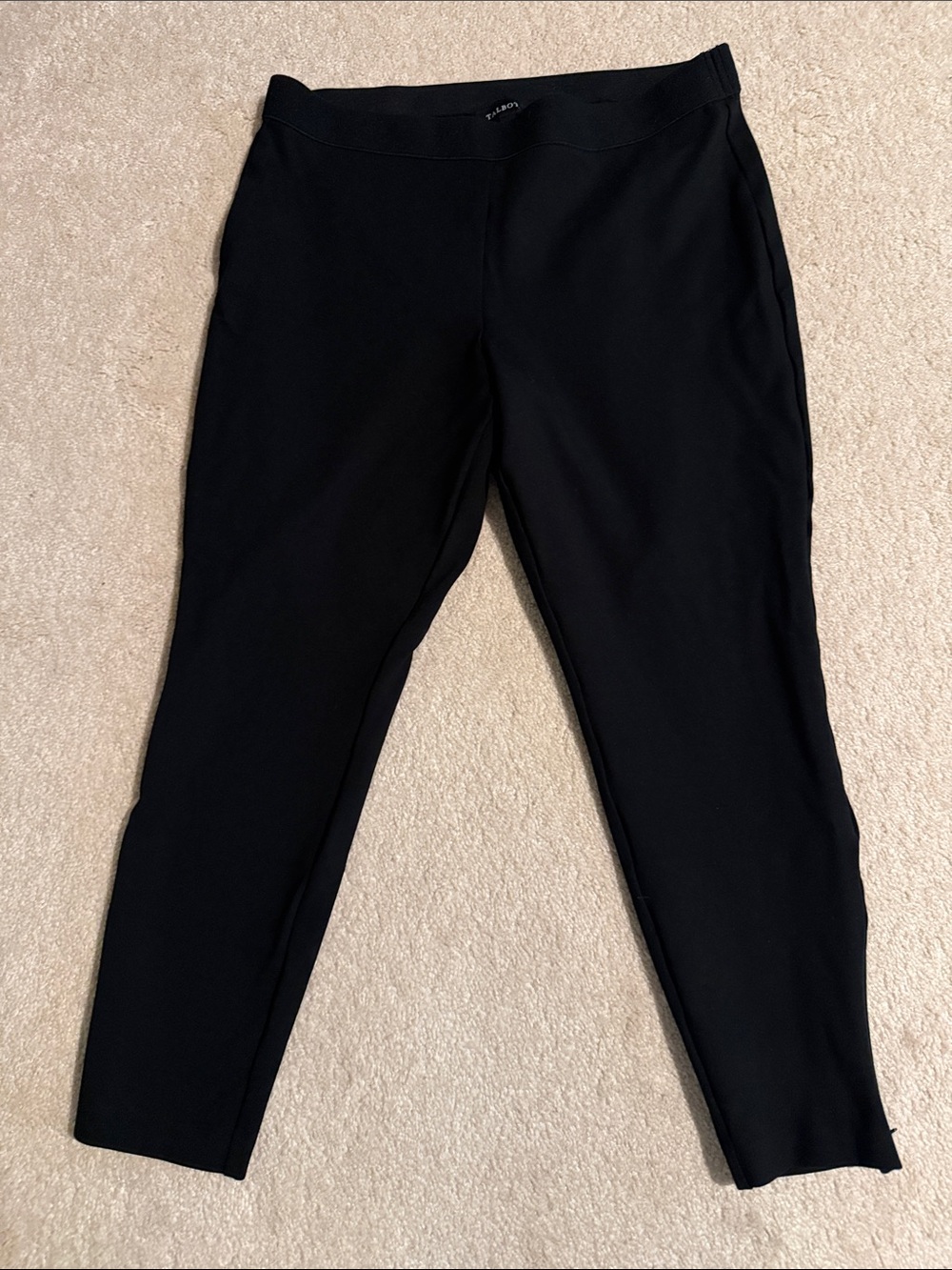 Talbots Black Cropped Ponte Pants